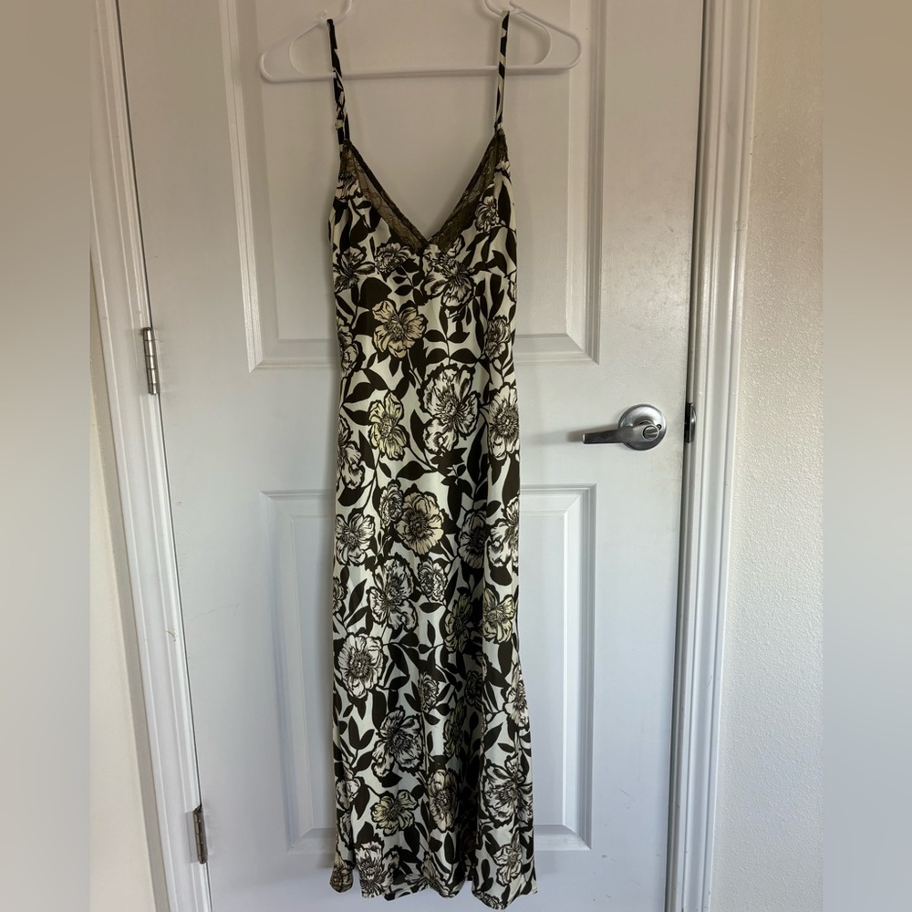 RVCA floral slip midi dress